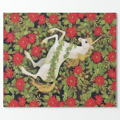 Christmas Unicorn Wrapping Paper