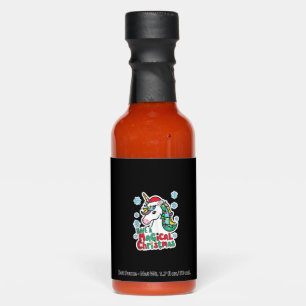 Christmas Unicorns Have a magical Christmas Party Hot Sauces