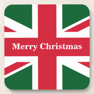 Christmas Union Jack Coaster