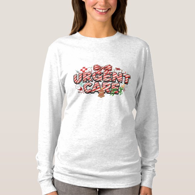 Christmas Urgent Care Long Sleeve  T-Shirt (Front)