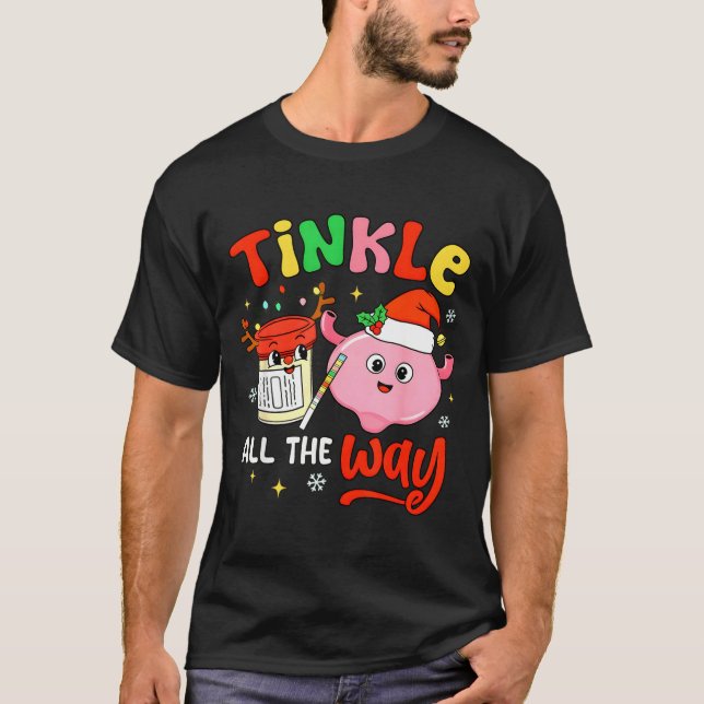 Christmas Urologist Nephrologist T Healthcare Work T-Shirt (Front)