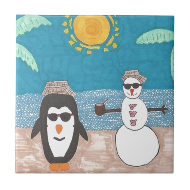 Christmas Vacation Ceramic Tile (Front)