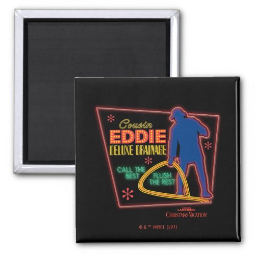 Christmas Vacation  Cousin Eddie Neon Sign Magnet