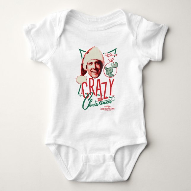 Christmas Vacation Crazy About Christmas Baby Bodysuit (Front)