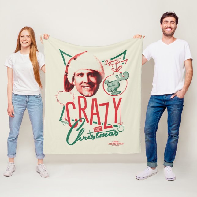 Christmas Vacation Crazy About Christmas Fleece Blanket (In Situ)