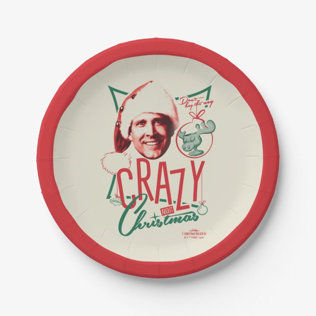 Christmas Vacation Crazy About Christmas Paper Plates (Front)