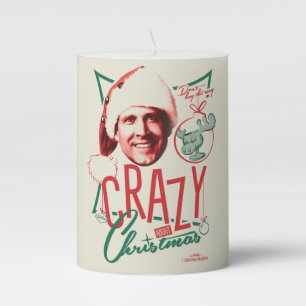Christmas Vacation Crazy About Christmas Pillar Candle