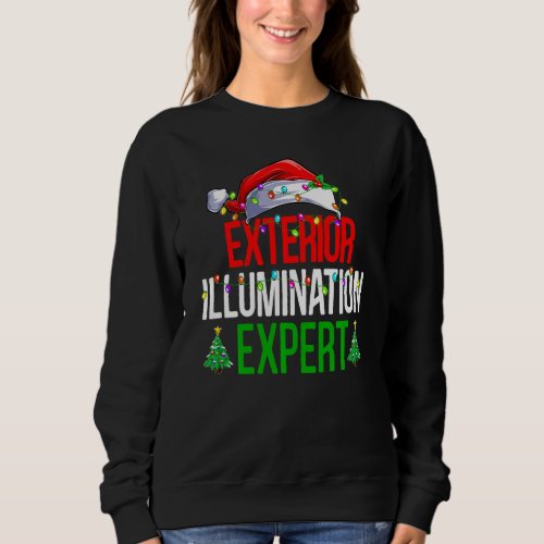 Christmas Vacation Decorations Exterior Illuminati Sweatshirt