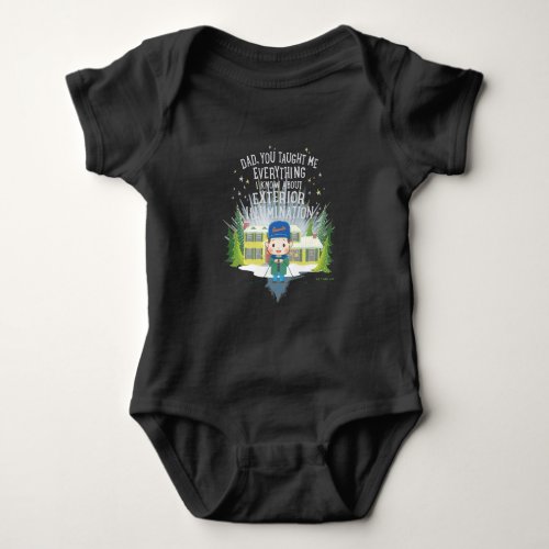 Christmas Vacation Exterior Illumination Baby Bodysuit