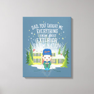 Christmas Vacation Exterior Illumination Canvas Print