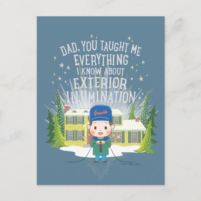 Christmas Vacation Exterior Illumination Holiday Postcard (Front)