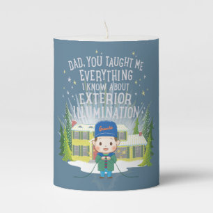 Christmas Vacation Exterior Illumination Pillar Candle