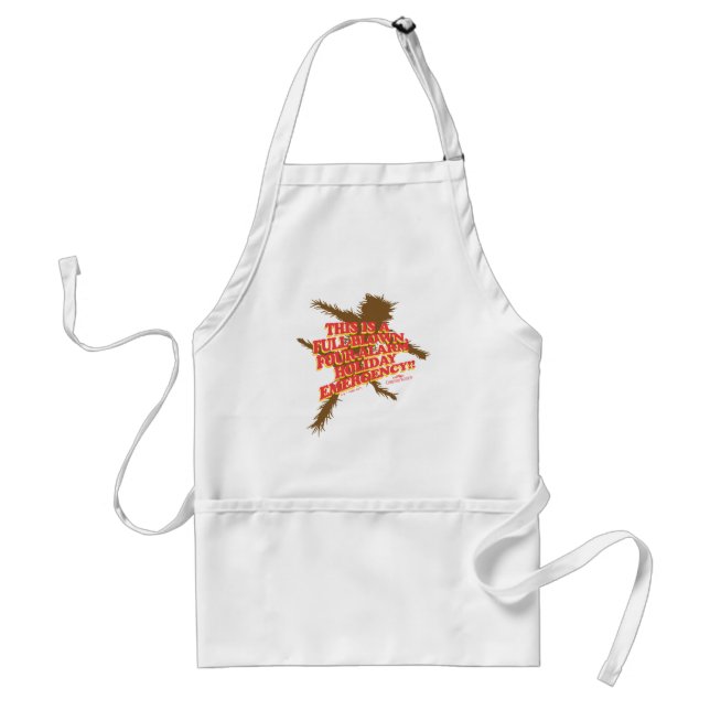 Christmas Vacation | Four-Alarm Holiday Emergency Adult Apron (Front)