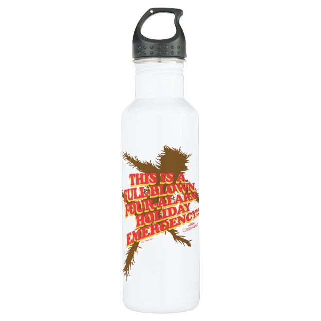 Christmas Vacation | Four-Alarm Holiday Emergency Stainless Steel Water Bottle (Front)