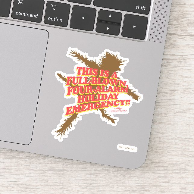 Christmas Vacation | Four-Alarm Holiday Emergency Sticker (Detail)