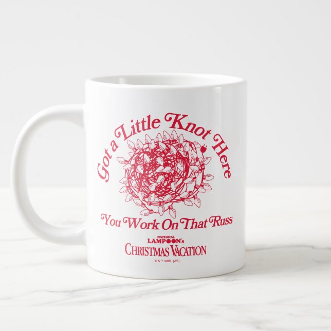 Christmas Vacation | Give a Little Knot Here Giant Coffee Mug (Left)