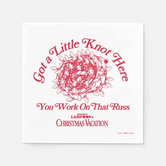 Christmas Vacation | Give a Little Knot Here Napkins (Front)