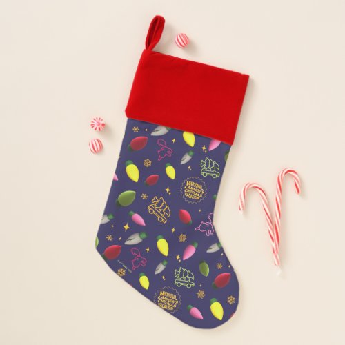 Christmas Vacation  Holiday Pattern Christmas Stocking