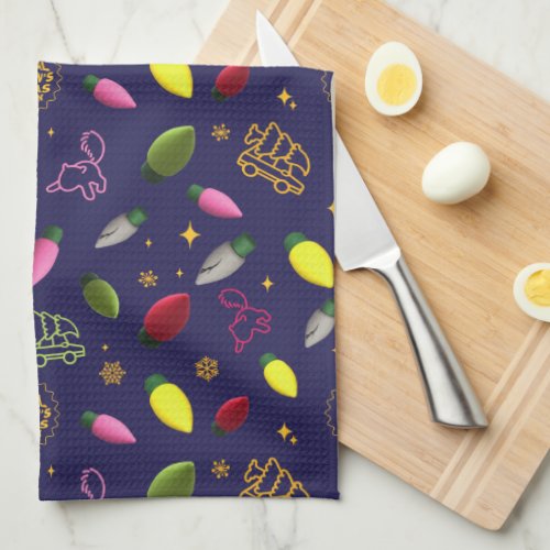 Christmas Vacation  Holiday Pattern Kitchen Towel