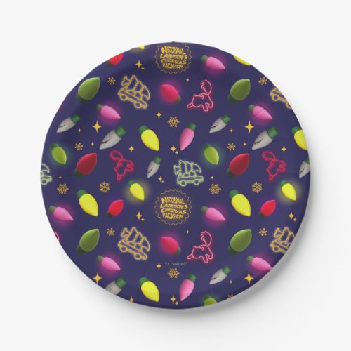 Christmas Vacation  Holiday Pattern Paper Plates