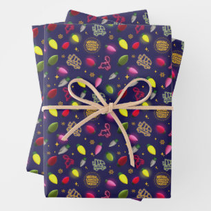 Christmas Vacation   Holiday Pattern Wrapping Paper Sheets