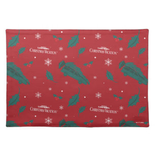 Christmas Vacation Holly Pattern Cloth Placemat