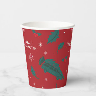 Christmas Vacation Holly Pattern Paper Cups
