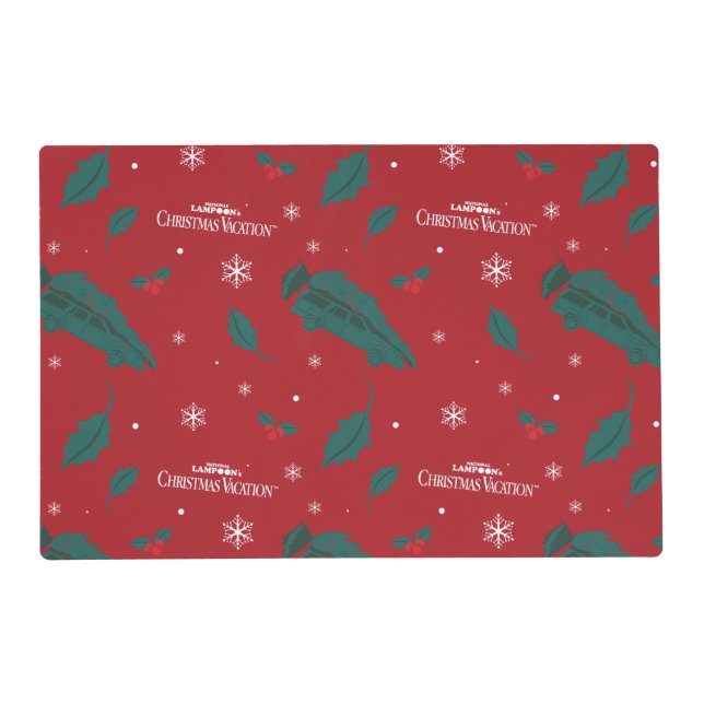 Christmas Vacation Holly Pattern Placemat (Front)