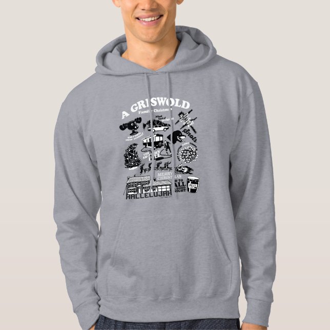 Christmas Vacation Icons and Quotes Hoodie (Front)