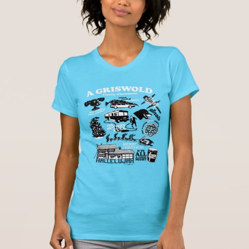 Christmas Vacation Icons and Quotes T_Shirt
