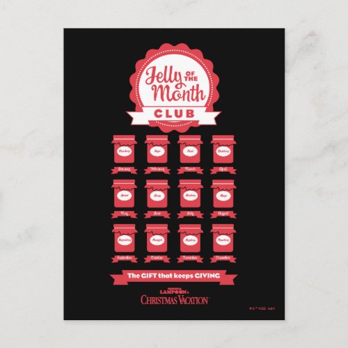 Christmas Vacation  Jelly of the Month Club Postcard