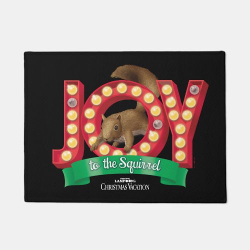 Christmas Vacation  Joy to the Squirrel Doormat