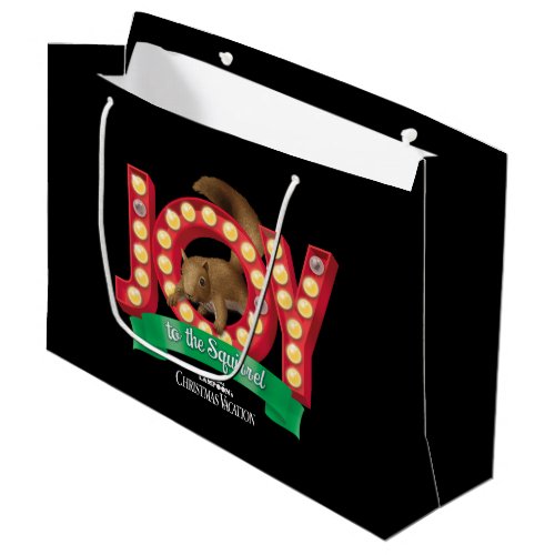 Christmas Vacation  Joy to the Squirrel Large Gift Bag