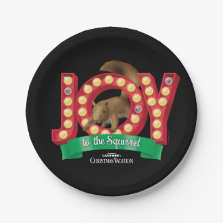 Christmas Vacation | Joy to the Squirrel Paper Plates