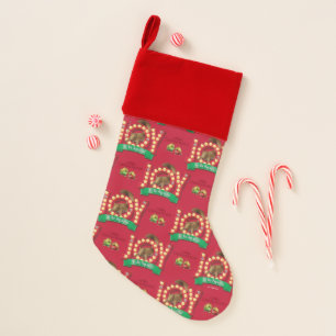 Christmas Vacation   Joy to the Squirrel Pattern Stocking