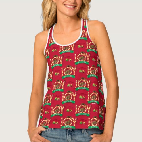 Christmas Vacation  Joy to the Squirrel Pattern Tank Top