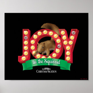 Christmas Vacation | Joy to the Squirrel Poster