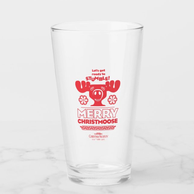 Christmas Vacation | Merry Christmoose Glass (Front)