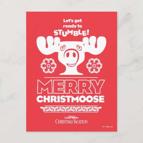 Christmas Vacation  Merry Christmoose Postcard