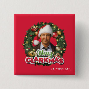 Christmas Vacation Merry Clarkmas Button