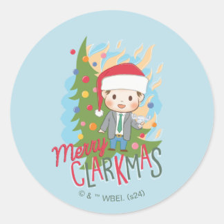Christmas Vacation Merry Clarkmas Classic Round Sticker
