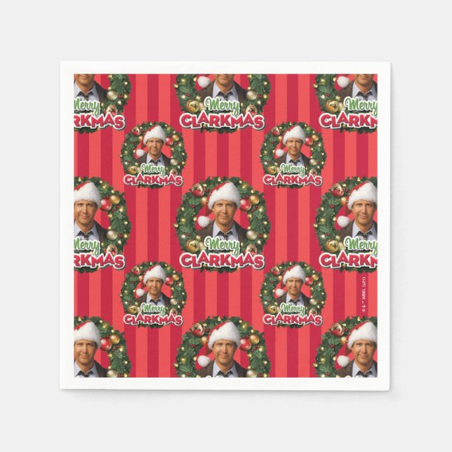 Christmas Vacation | Merry Clarkmas Pattern Napkins (Front)
