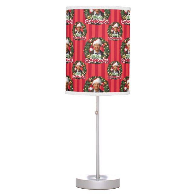 Christmas Vacation | Merry Clarkmas Pattern Table Lamp (Front)