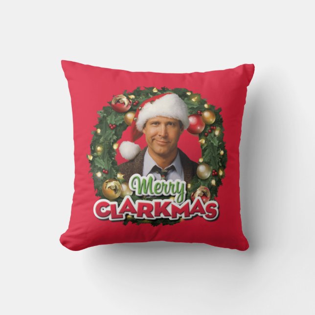 Christmas Vacation | Merry Clarkmas Throw Pillow (Front)