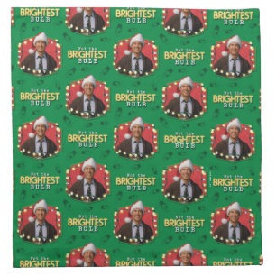 Christmas Vacation Not the Brightest Bulb Patter Cloth Napkin