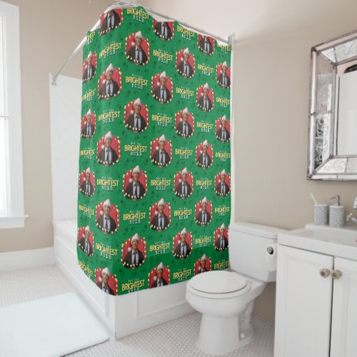 Christmas Vacation  Not the Brightest Bulb Patter Shower Curtain