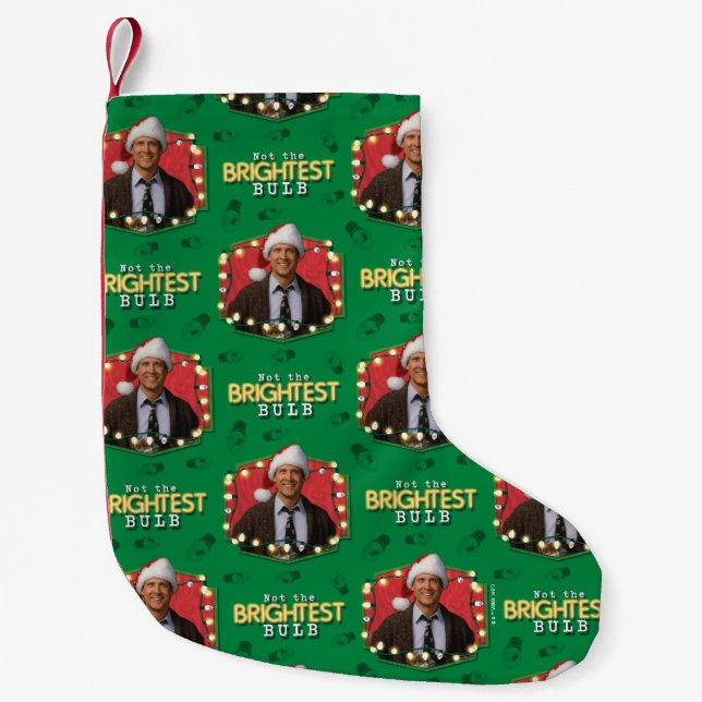 Christmas Vacation | Not the Brightest Bulb Patter Small Christmas Stocking (Front)