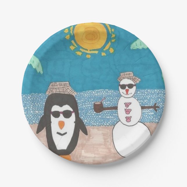 Christmas Vacation Paper Plates (Front)