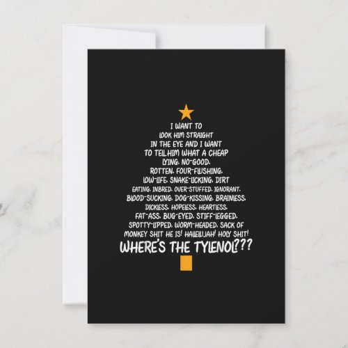 Christmas Vacation Rant _ Christmas Tree Invitation