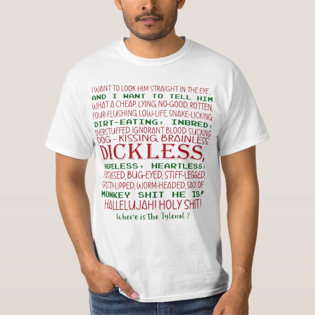 Christmas Vacation Rant, Womens Christmas, Cheap L T-Shirt (Front)